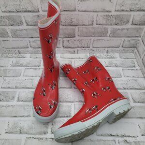 Georgia UGA Bulldogs Cambou Rain Boots Tailgating Size 10 Women's